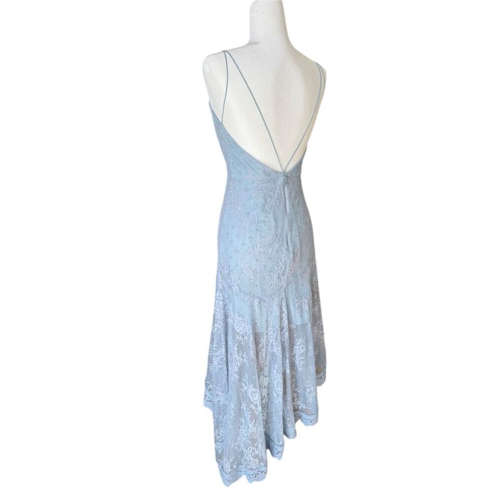 La Maison Talulah Whirlwind Lace Asymmetrical Midi Dress Size Small Prom Formal - Picture 5 of 15
